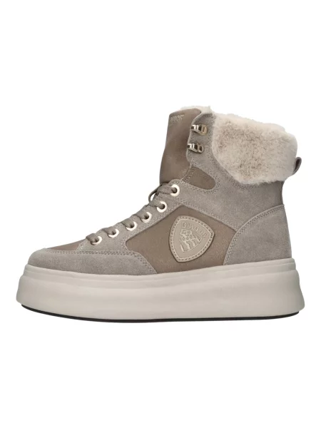 Buty do kostki Blauer skórzane beżowe