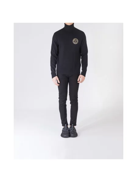 Sweter Versace Jeans Couture czarny