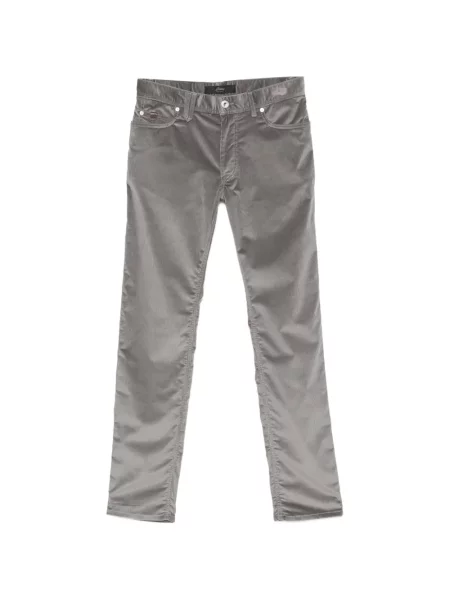 Pantaloni Brioni de catifea cord gri
