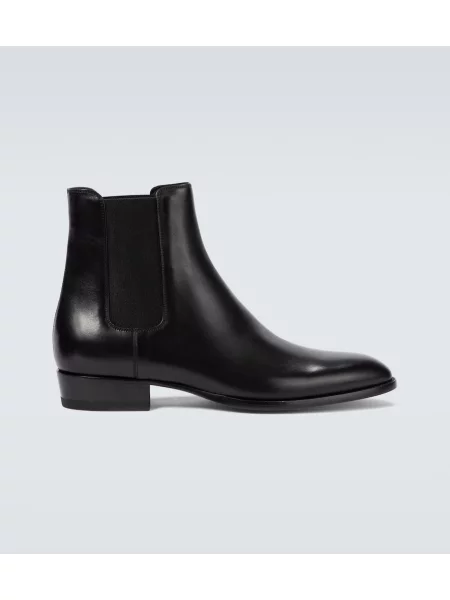 Botine chelsea Saint Laurent din piele negru