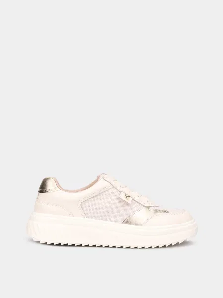 Кросівки повсякденні Caprice FRITZY кремовий шкіра/текстиль