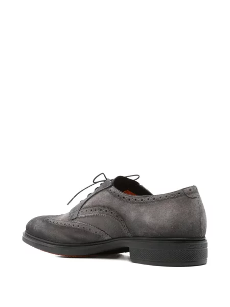 Oxford Santoni din țesătură twill gri