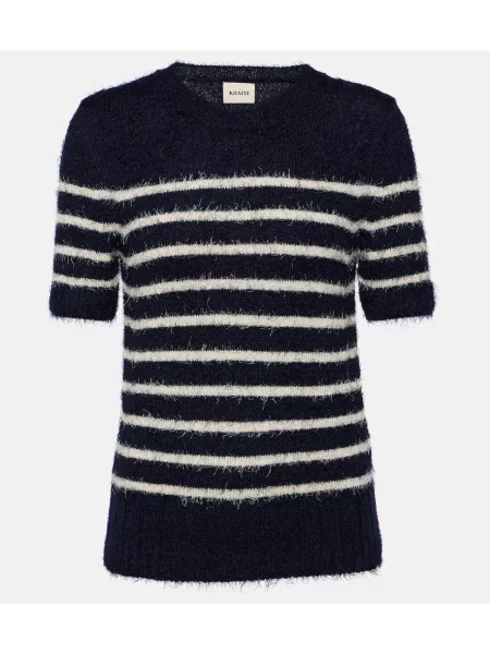 Pulover Khaite de mătase alb