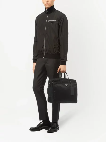 Servietă Prada din piele negru
