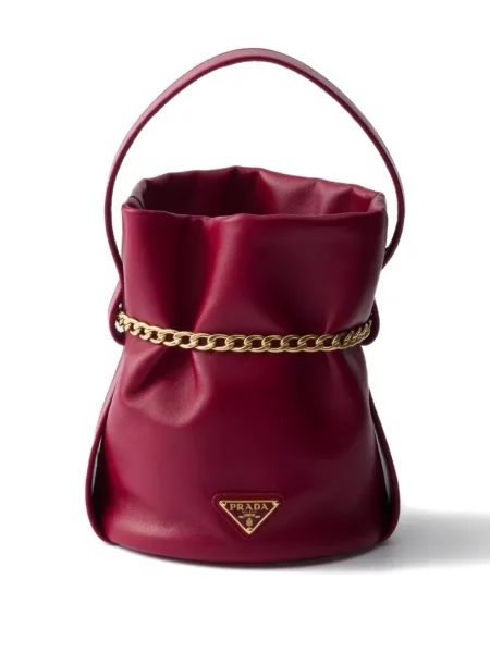 Geantă Prada din piele violet