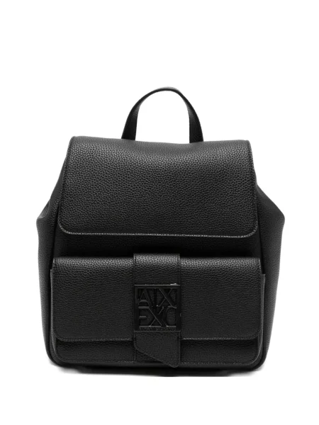 Rucsac Armani Exchange din piele negru