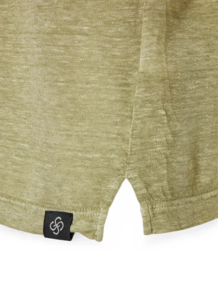 Scurt tricou Gran Sasso cu decolteu rotund verde