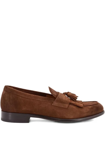 Pantofi loafer Doucal's cu franjuri maro