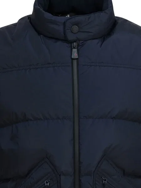 Geacă Moncler Grenoble tricotate albastru