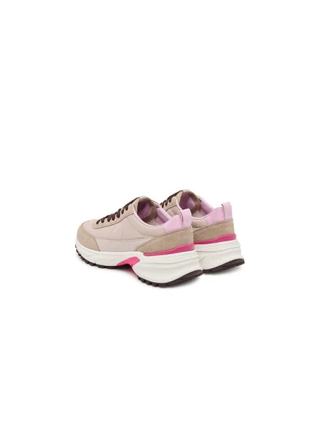 Calvin Klein Sneakersy Hike Runner Mg Mix Sivá ružová