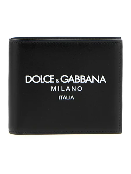 Portfel Dolce And Gabbana skórzany klasyczny czarny