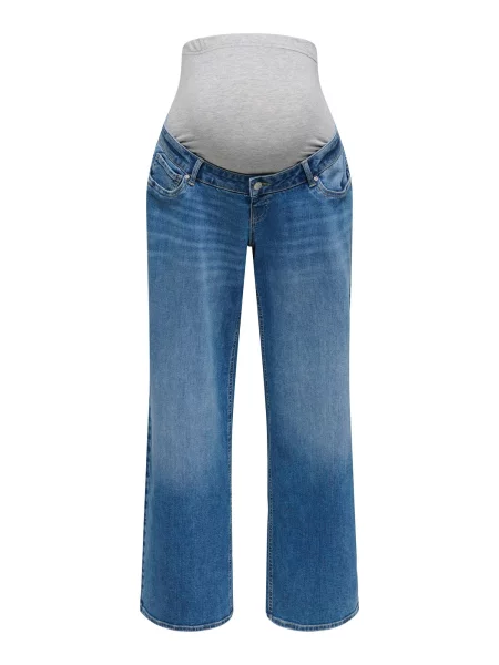 Only Maternity Jeans OLMMADISON BLUSH albastru denim gri