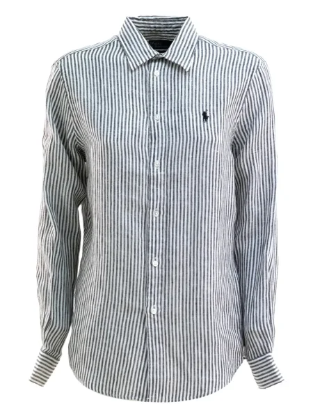 Koszula Polo Ralph Lauren w paski biała