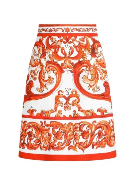 Fustă Dolce & Gabbana cu imagine alb