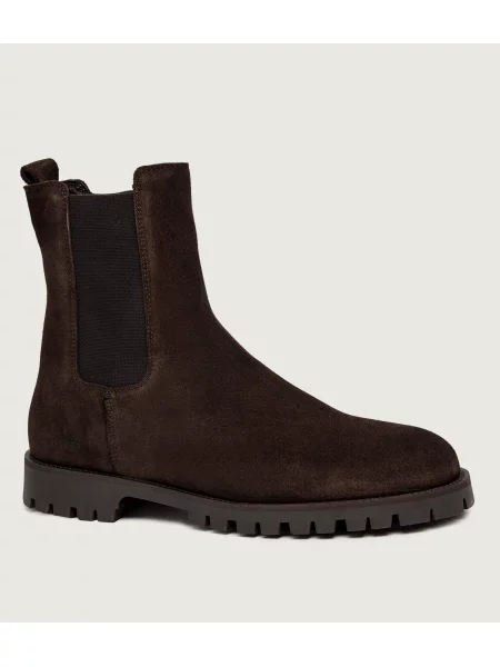 COPENHAGEN STUDIOS Ghete chelsea | piele întoarsă maro