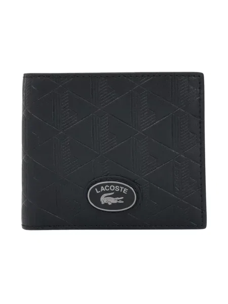 Lacoste portfel skórzany czarny