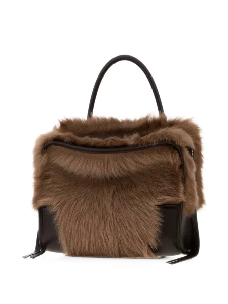 Geantă Loewe din piele de oaie maro