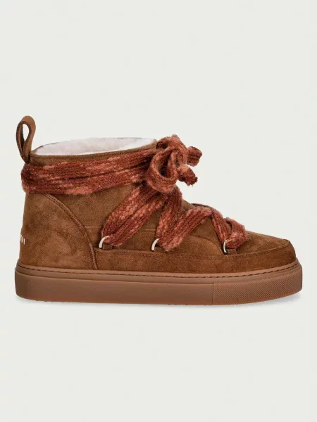 INUIKII Bocanci Knot | piele întoarsă | shearling maro