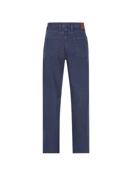 Blugi Zegna cu 5 buzunare albastru
