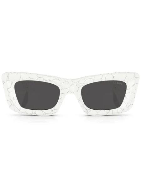 Ochelari de soare Prada cu imagine alb