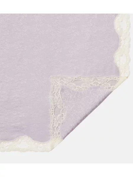 Fular Chloé de mătase cu imagine violet