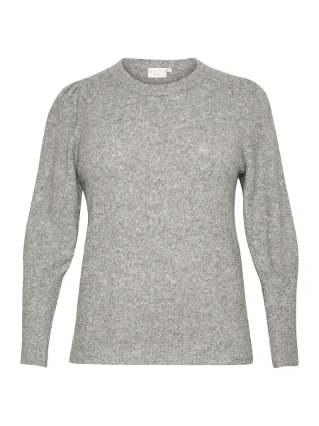 KAFFE CURVE Pulover KC Amalia amestecat gri