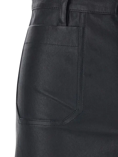 Pantaloni Frame din piele negru