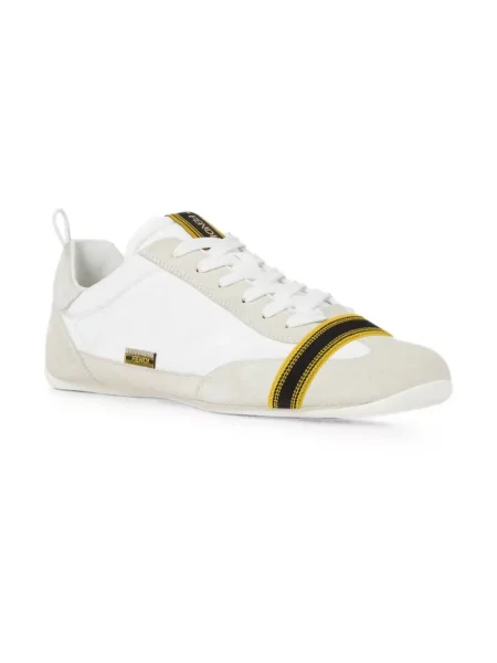 Sneakersy Fendi skórzane kopertowe białe