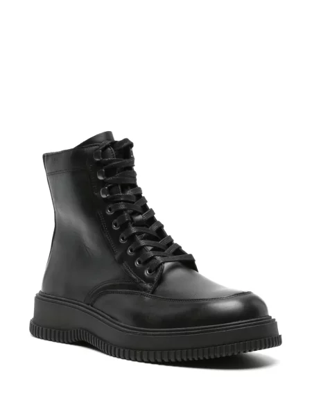 Cizme scurte Tommy Hilfiger din piele negru