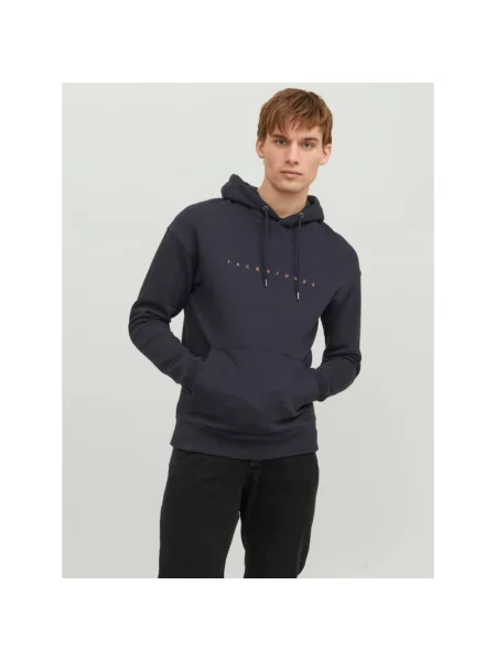 Jack & Jones Bluzy Mężczyzna M Bluzy z kapturem niebieski