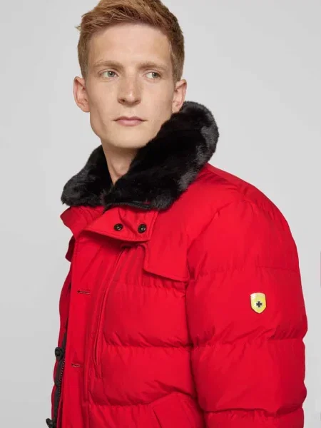 Kurtka pikowana o kroju regular fit z grubym watowaniem model ‘STARSTREAM’ Wellensteyn czerwona