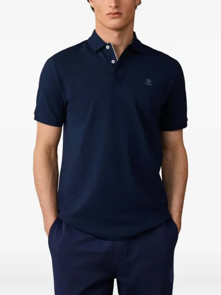 Scurt tricou polo Hackett London albastru