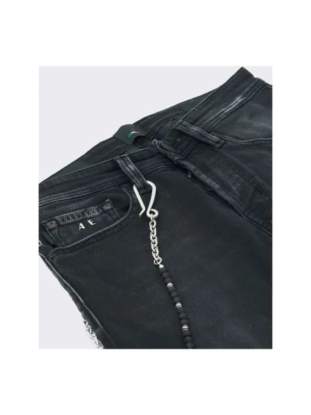 Jeansy straight leg Tramarossa czarne