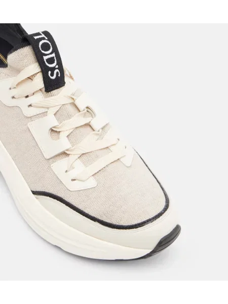 Sneakerși Tod's din piele bej
