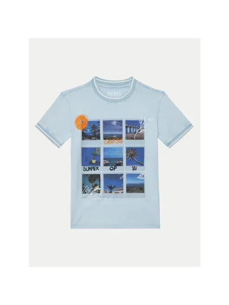 Guess Póló Regular Fit kék