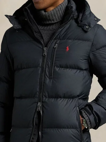 Пухова куртка Polo Ralph Lauren зимова чорний
