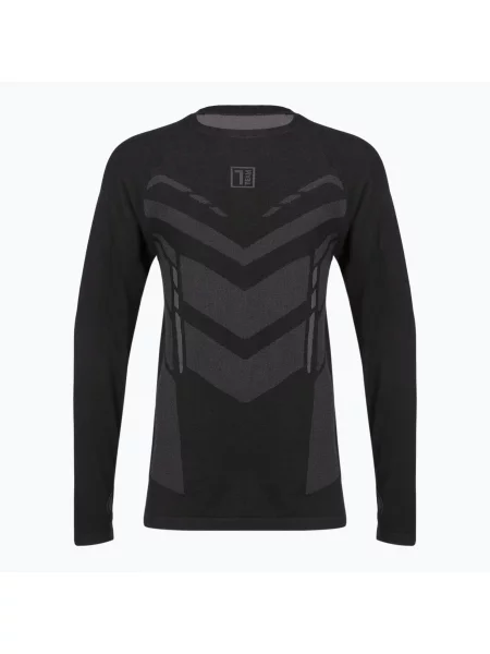 Дамски термоактивен суитшърт OneTeam ACHILL BAMBOO THERMO LIGHT PLUS black черно