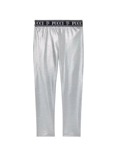 Legginsy dziecięce Pucci szare