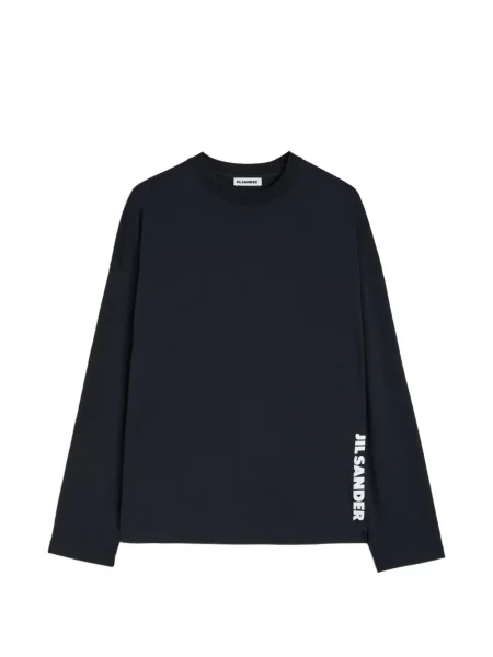 Tricou Jil Sander cu imagine albastru