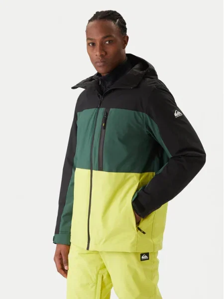 Quiksilver Сноуборд яке Sycamore Block JK зелен