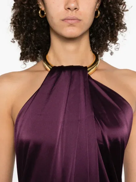 Rochie maxi Stephane Rolland de costum violet