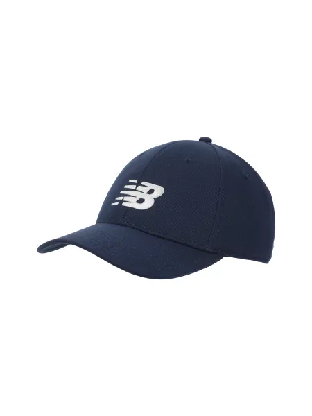 Czapka z daszkiem New Balance 6 Panel Structured Snapnack granatowa biała