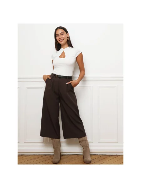 Pantaloni La Modeuse maro