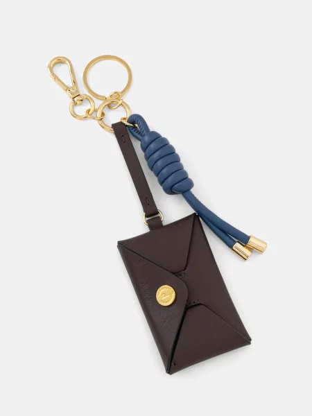 Usnjen obesek za ključe Pollini rjava