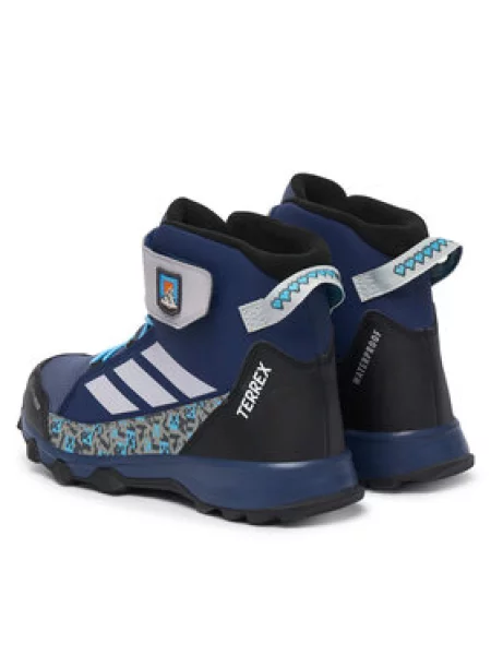 Adidas Bakancs Minecraft Terrex Snow Cf Climawarm Winter Shoes Kids kék