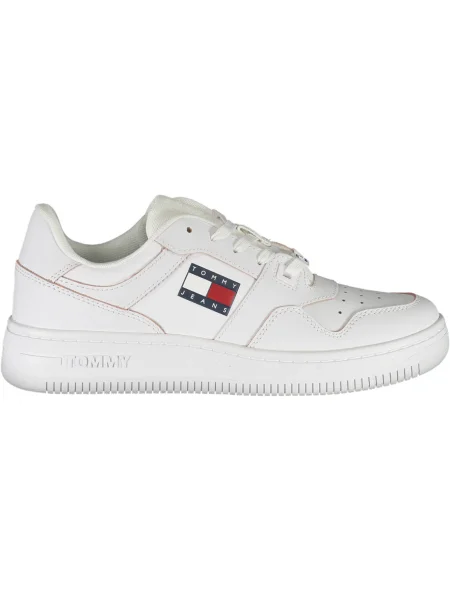 Teniși Tommy Hilfiger din piele alb