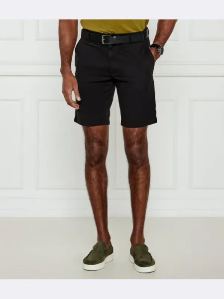 Pantaloni scurți Calvin Klein din țesătură twill negru