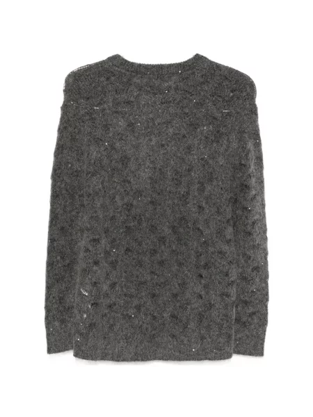 Pulover Seventy cu paiete gri