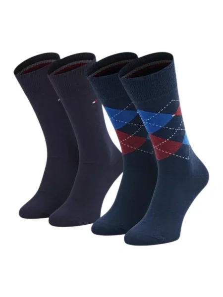 Skarpety w zestawie 2 szt. Tommy Hilfiger niebieskie