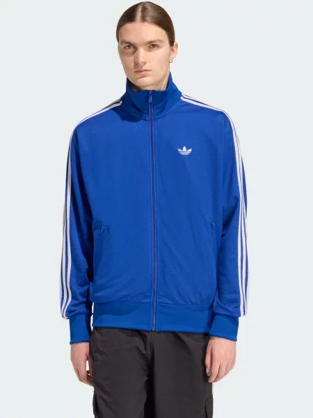 ADIDAS ORIGINALS Tepláková bunda Firebird Adicolor modrá biela